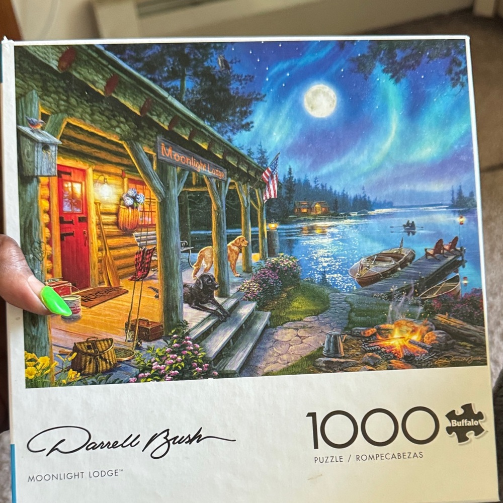 Buffalo David Bitton Northern Lights Lodge Puzzle - Picture 1 of 1